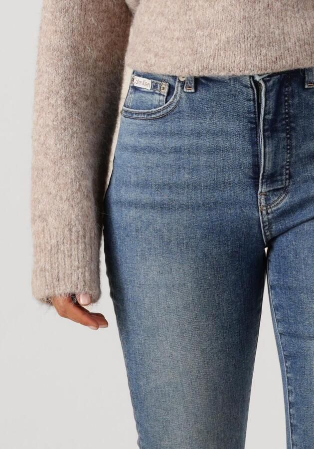 Calvin Klein Jeans Super skinny fit high rise jeans met labeldetail - Foto 2