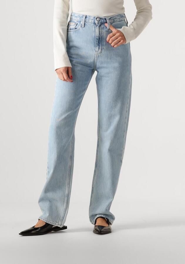 CALVIN KLEIN Dames Jeans High Rise Straight Lichtblauw - Foto 3