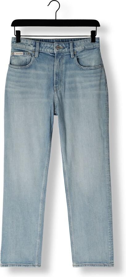 CALVIN KLEIN JEANS high waist straight leg jeans light blue denim - Foto 3