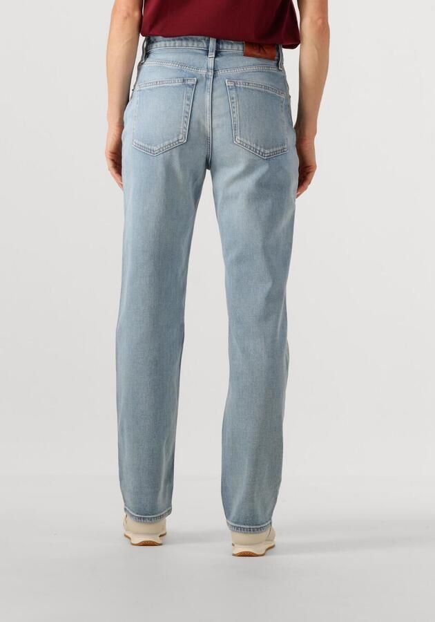 CALVIN KLEIN JEANS high waist straight leg jeans light blue denim