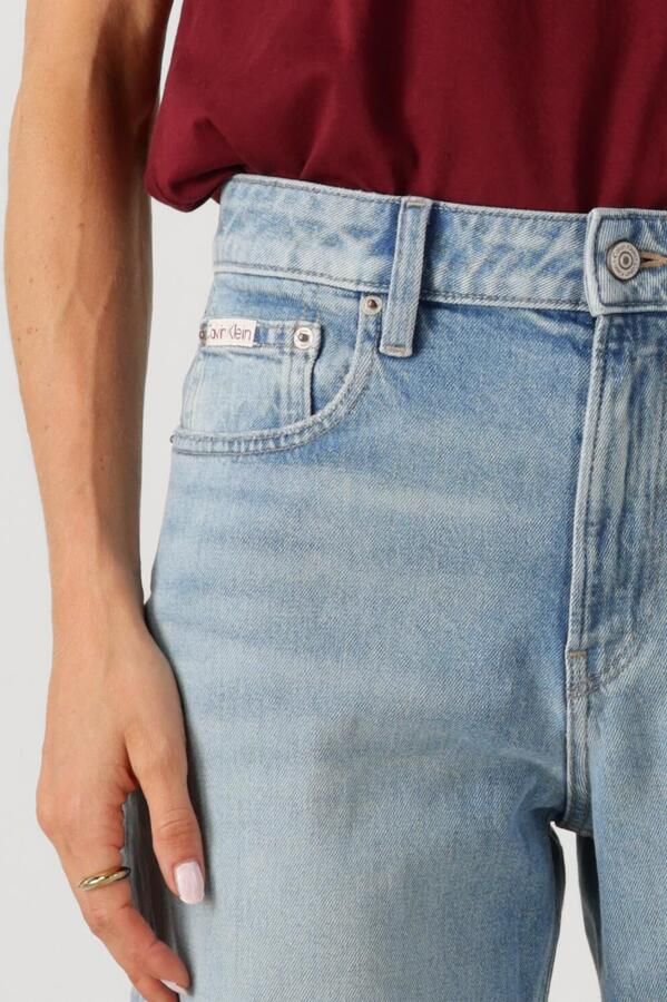 CALVIN KLEIN JEANS high waist straight leg jeans light blue denim - Foto 2