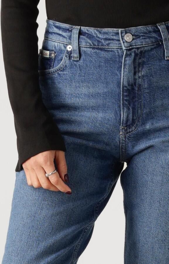 Calvin Klein Blauwe Mom Jeans Ultiem Comfort Stijl Blue Dames - Foto 2