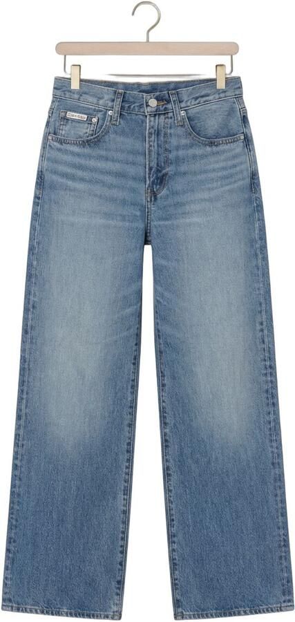 Calvin Klein Jeans wide fit jeans met labeldetail - Foto 4