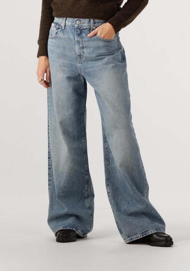 CALVIN KLEIN Dames Jeans The Wide Leg Blue Gulf Lichtblauw - Foto 4