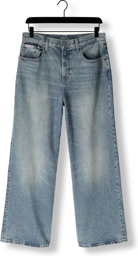 CALVIN KLEIN Dames Jeans The Wide Leg Blue Gulf Lichtblauw - Foto 3