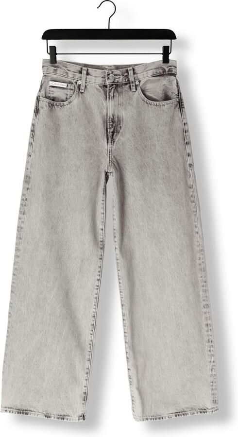 CALVIN KLEIN Dames Jeans The Wide Leg Grijs - Foto 3