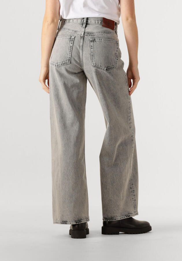 CALVIN KLEIN Dames Jeans The Wide Leg Grijs