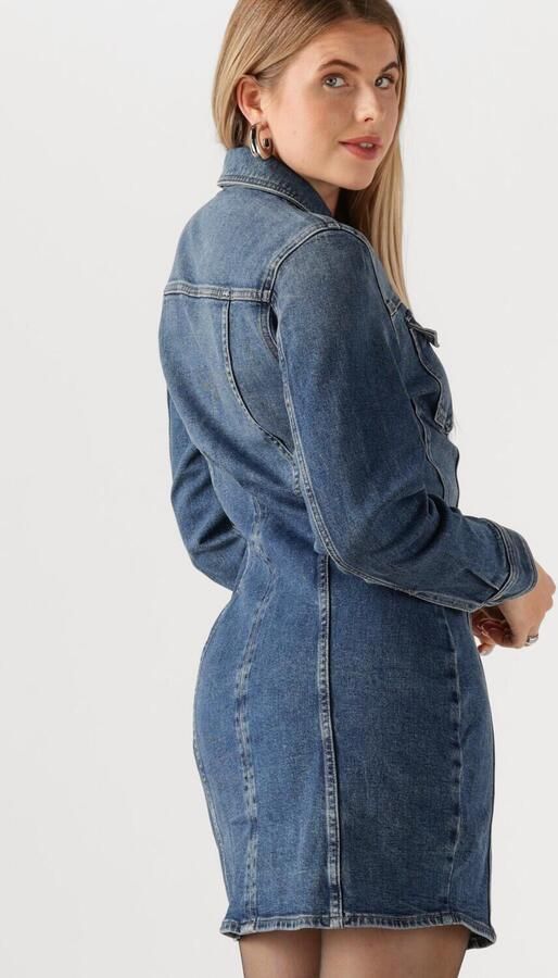 Calvin Klein Jeans jurk LS DENIM MINI DRESS Met ronde hals getailleerd - Foto 2