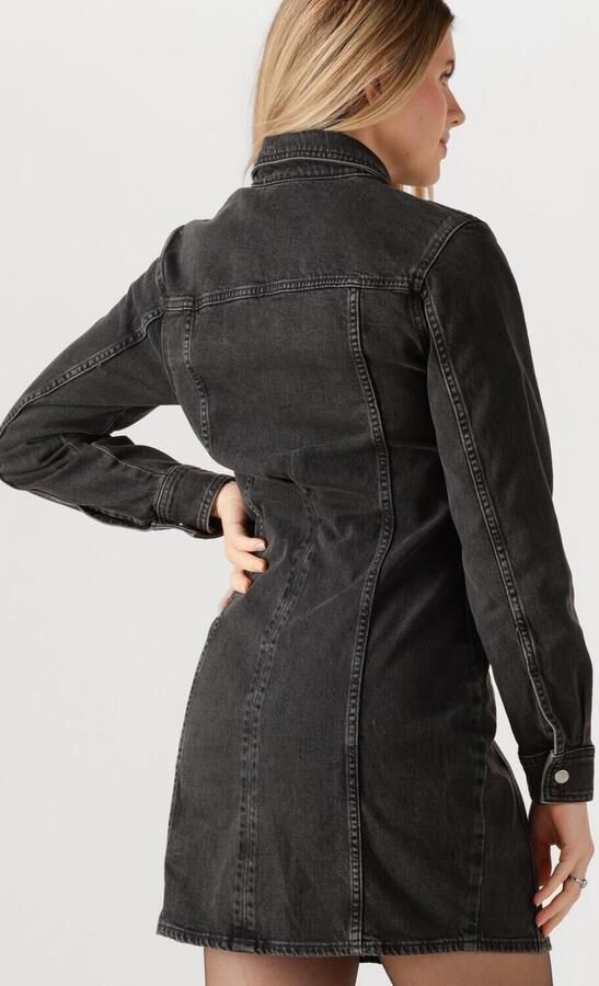 Calvin Klein Jeans jurk LS DENIM MINI DRESS Met ronde hals getailleerd - Foto 3