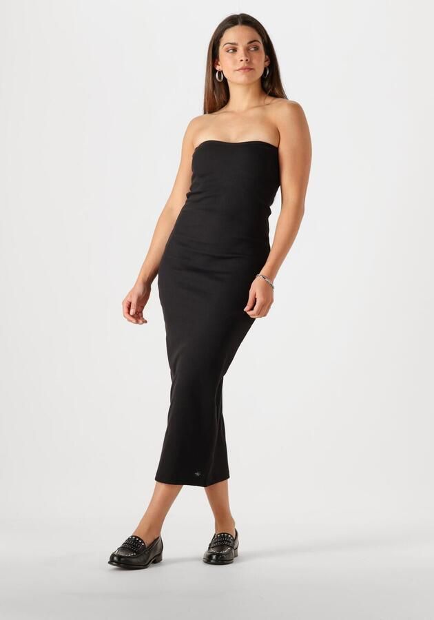 CALVIN KLEIN Dames Jurken Woven Label Rib Sleeveless Dress Zwart - Foto 4