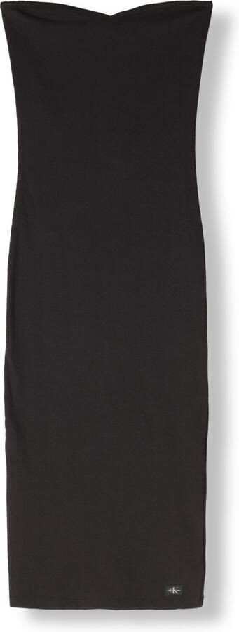 CALVIN KLEIN Dames Jurken Woven Label Rib Sleeveless Dress Zwart - Foto 3