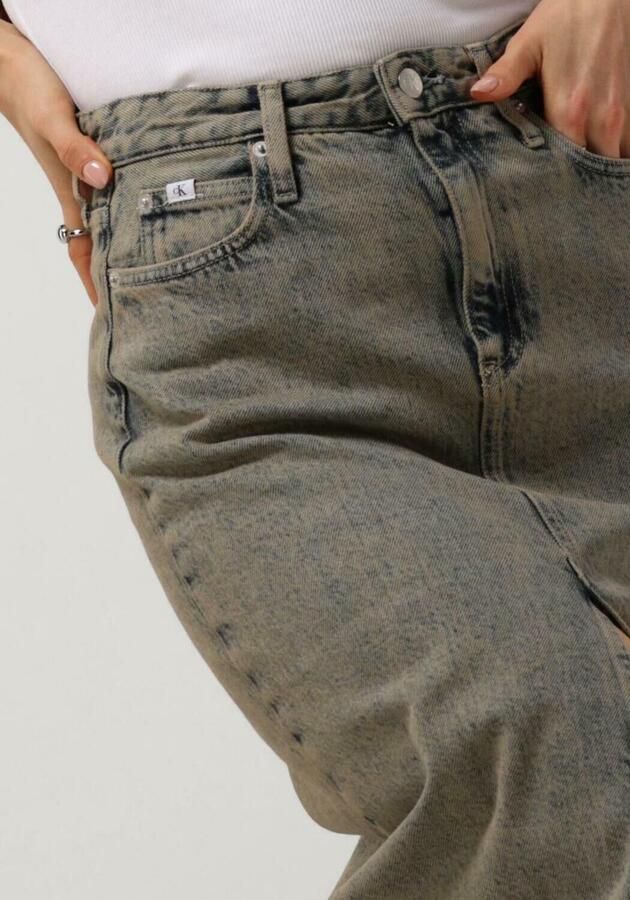 CALVIN KLEIN Dames Rokken Front Split Maxi Denim Skirt Lichtblauw - Foto 2