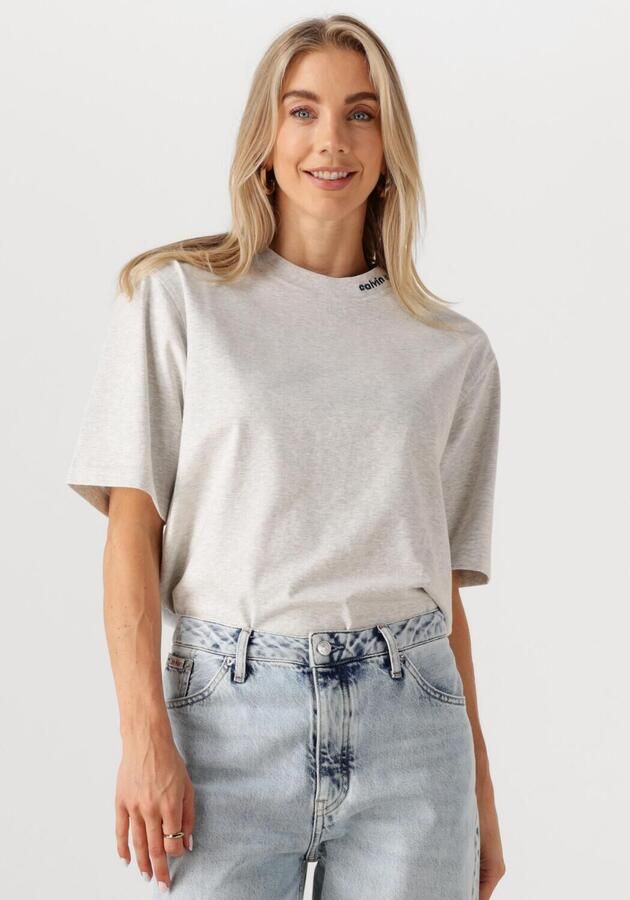CALVIN KLEIN Dames Tops & T-shirts A-cooling Jersey Relaxed Tee Lichtgrijs - Foto 4