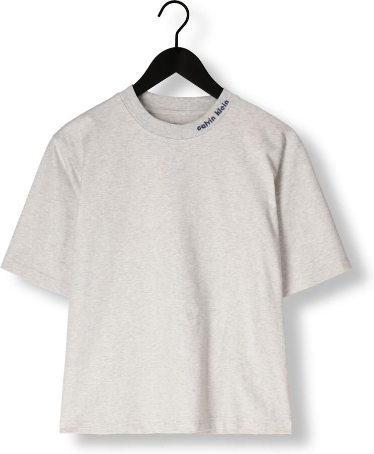 CALVIN KLEIN Dames Tops & T-shirts A-cooling Jersey Relaxed Tee Lichtgrijs