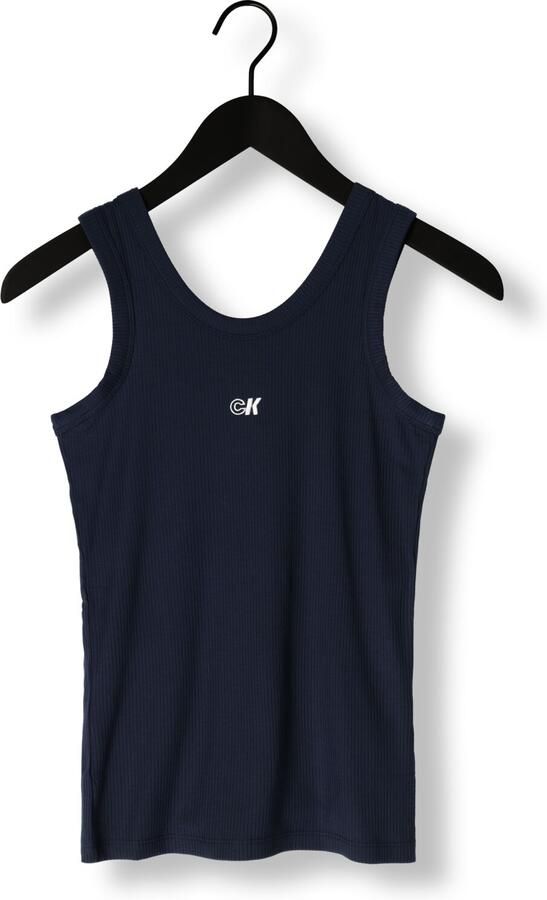 CALVIN KLEIN Dames Tops & T-shirts A-modal Rib Tank Donkerblauw - Foto 3