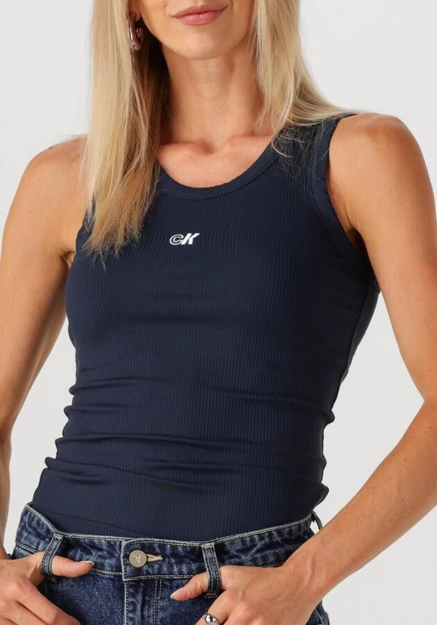 CALVIN KLEIN Dames Tops & T-shirts A-modal Rib Tank Donkerblauw - Foto 2