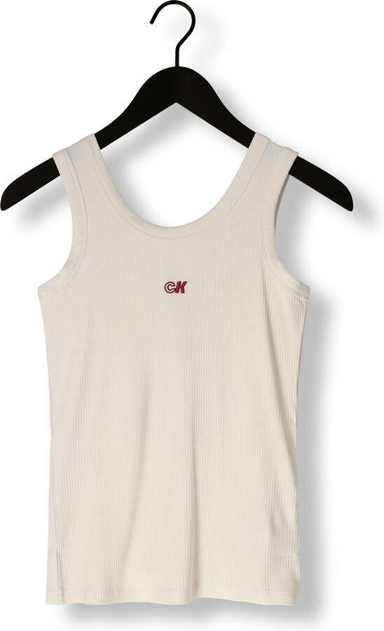 CALVIN KLEIN Dames Tops & T-shirts A-modal Rib Tank Ecru - Foto 3