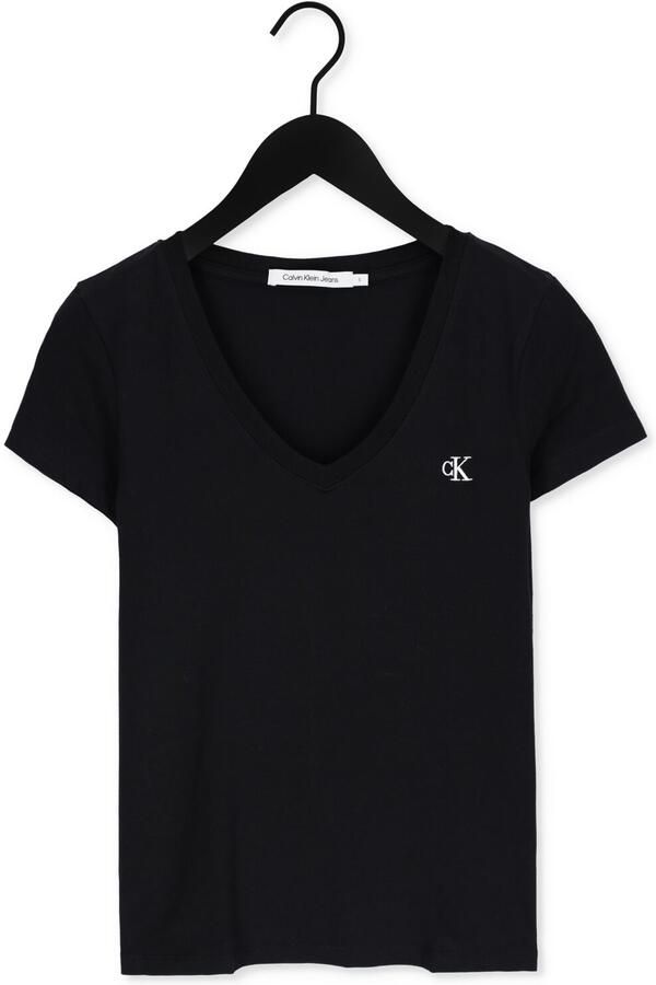 Calvin Klein Shirt met V-hals CK EMBROIDERY STRETCH V-NECK met klein -logoborduursel op borsthoogte (1-delig) - Foto 3