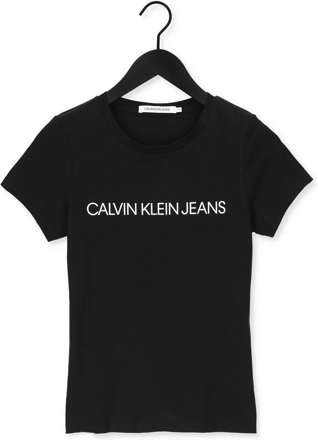 Calvin Klein T-shirt CORE INSTITUTIONAL LOGO SLIM FIT TEE met -logo-opschrift