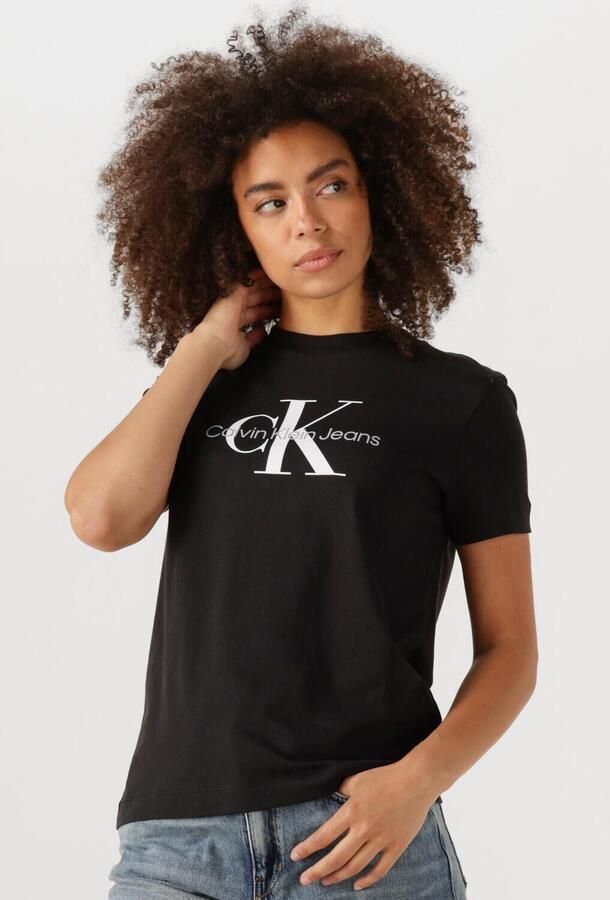 Calvin Klein Shirt met ronde hals CORE MONOGRAM REGULAR TEE met jeans monogram (1-delig) - Foto 4