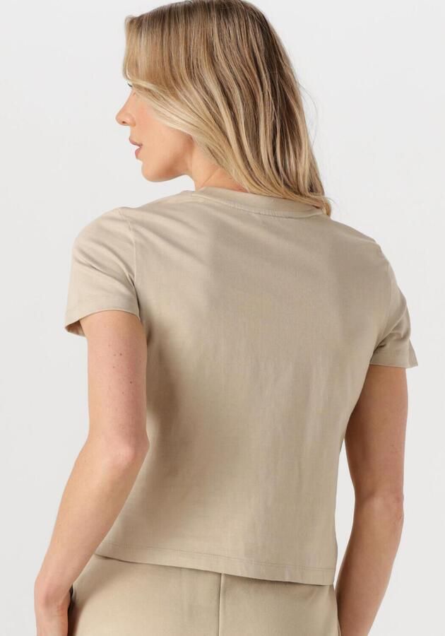 CALVIN KLEIN Dames Tops & T-shirts Placed Institutional Baby Tee Zand - Foto 2