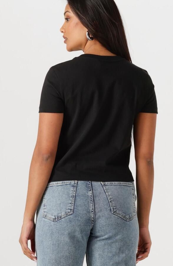 CALVIN KLEIN Dames Tops & T-shirts Placed Institutional Baby Tee Zwart - Foto 3
