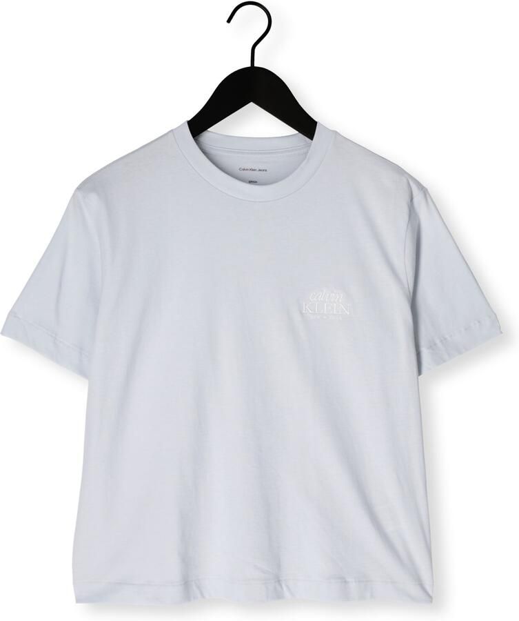 CALVIN KLEIN Dames Tops & T-shirts Ss Boxy Graphic T-shirt Lichtblauw - Foto 2