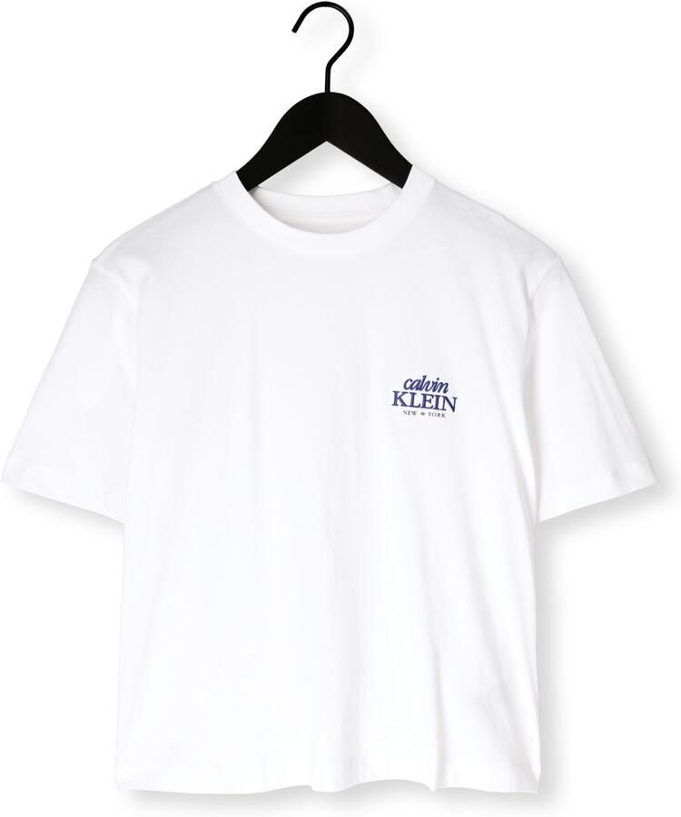 CALVIN KLEIN Dames Tops & T-shirts Ss Boxy Graphic T-shirt Wit - Foto 2