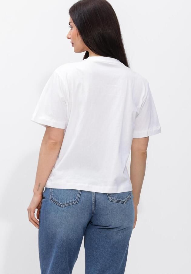 CALVIN KLEIN Dames Tops & T-shirts Ss Boxy Graphic T-shirt Wit - Foto 3