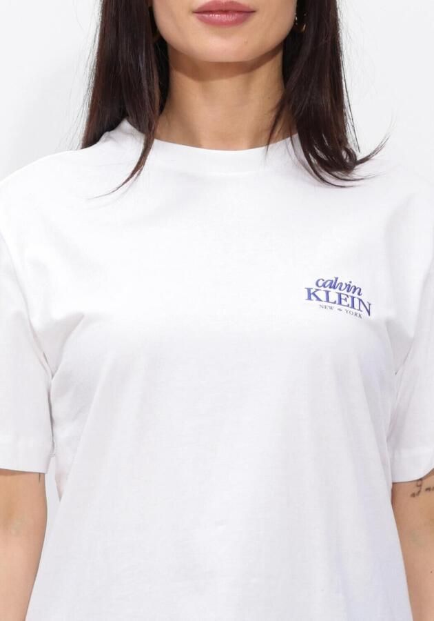 CALVIN KLEIN Dames Tops & T-shirts Ss Boxy Graphic T-shirt Wit - Foto 4