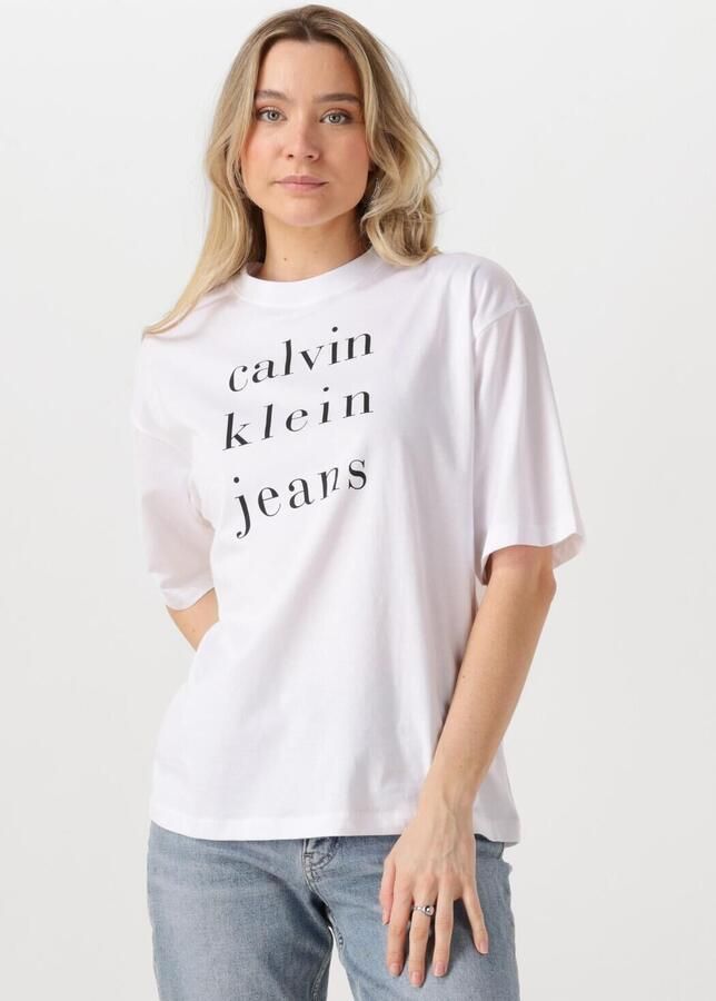 Calvin Klein Jeans T-shirt met labelprint model 'CKJ LOGO' - Foto 4