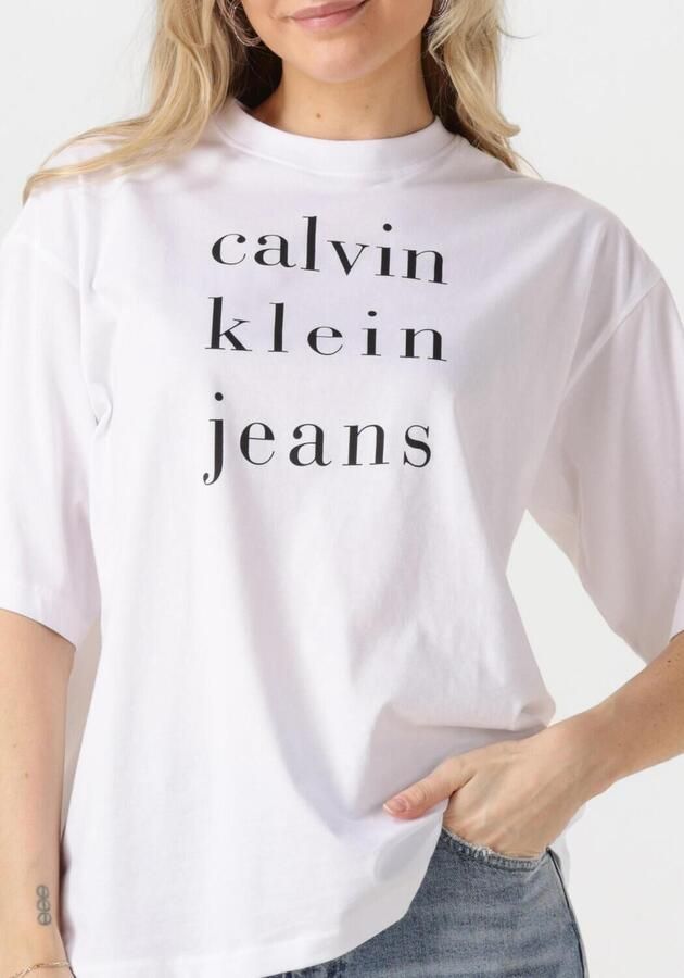 Calvin Klein Jeans T-shirt met labelprint model 'CKJ LOGO' - Foto 2
