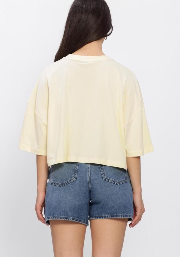 CALVIN KLEIN Dames Tops & T-shirts Ss Cropped Boxy Heritage Crest Butter Yellow - Foto 3