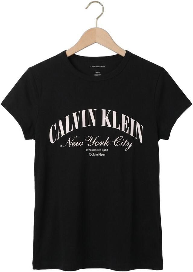 CALVIN KLEIN Dames Tops & T-shirts Ss Graphic Logo Baby Tee Zwart - Foto 2