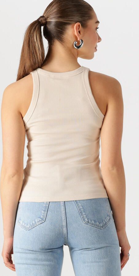 CALVIN KLEIN Dames Tops & T-shirts Varsity Rib Tank Beige - Foto 3