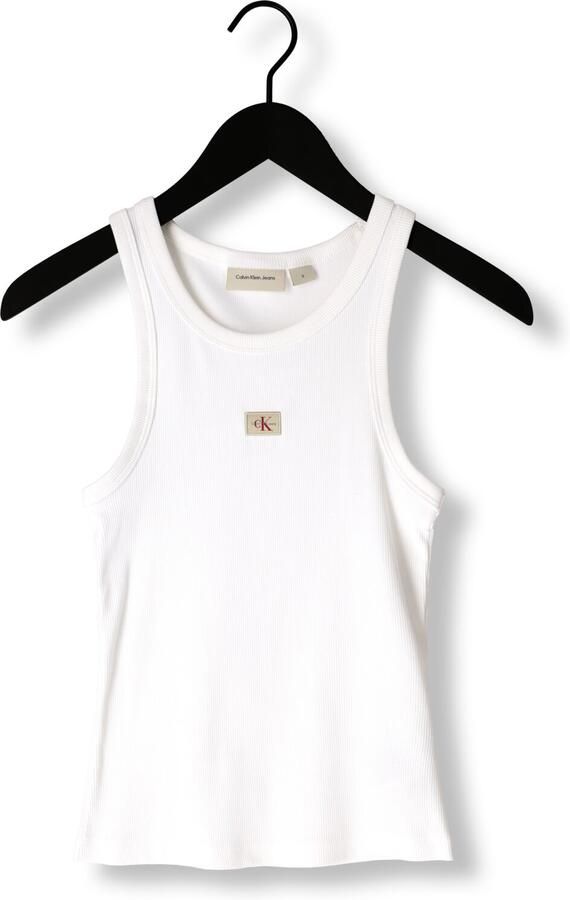 Calvin Klein Jeans Witte Katoenen Tops & T-shirt Dames Collectie White Dames - Foto 3