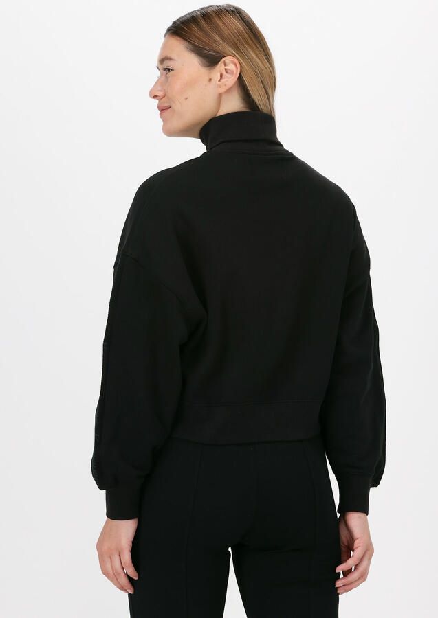 CALVIN KLEIN Dames Truien & Vesten Logo Trim Roll Neck Zwart - Foto 2