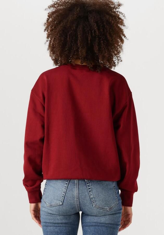 CALVIN KLEIN Dames Truien & Vesten Ls Monologo French Terry Rlxd Cr Bordeaux - Foto 2