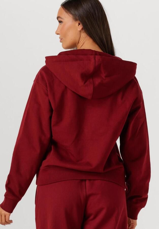 CALVIN KLEIN Dames Truien & Vesten Monologo French Terry Fz Bf Hood Bordeaux - Foto 3