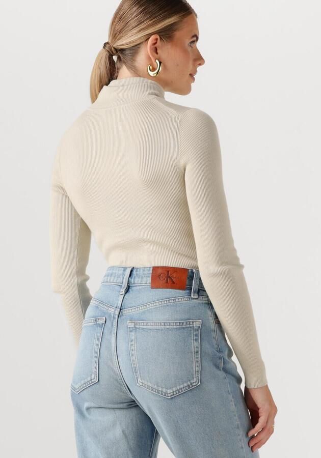 Calvin Klein Coltrui Ribbreisel figuur accentuerende pasvorm merklabel - Foto 1