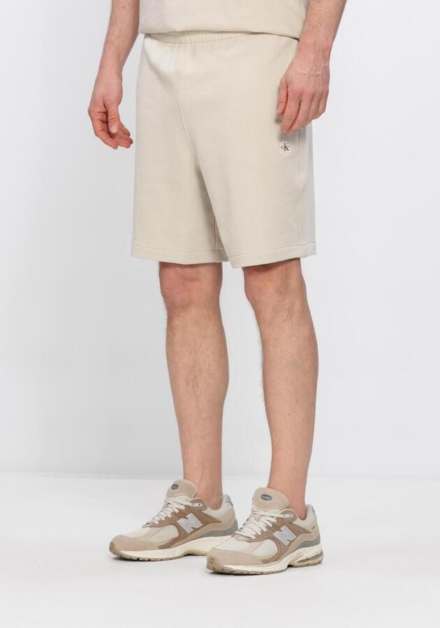 CALVIN KLEIN Heren Broeken Eu 350terry Badge Short Zand