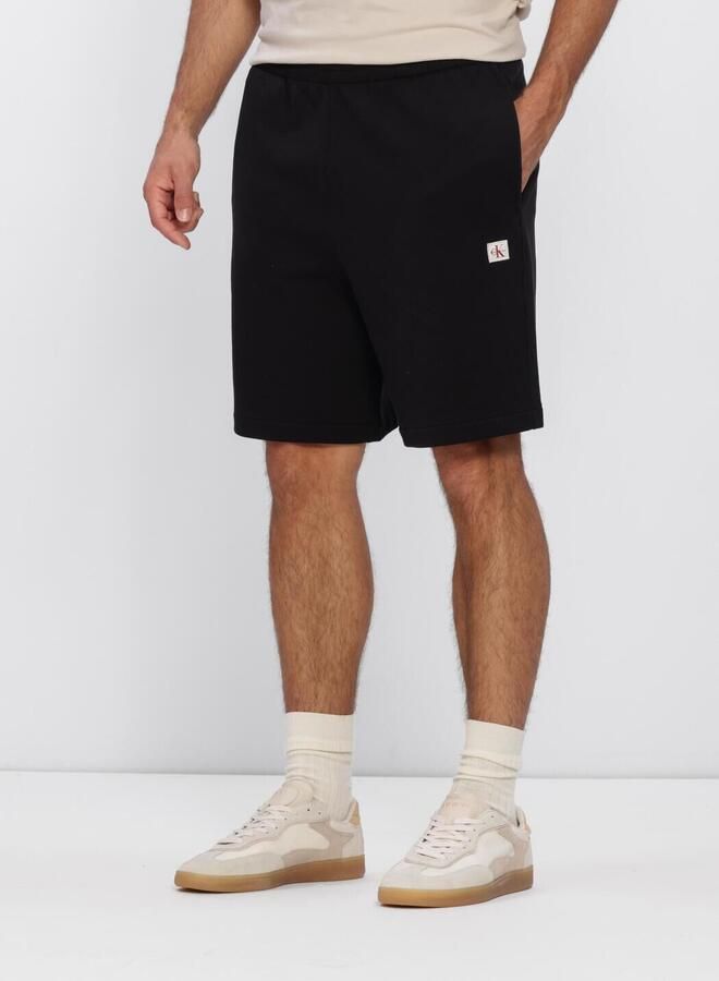 CALVIN KLEIN Heren Broeken Eu 350terry Badge Short Zwart