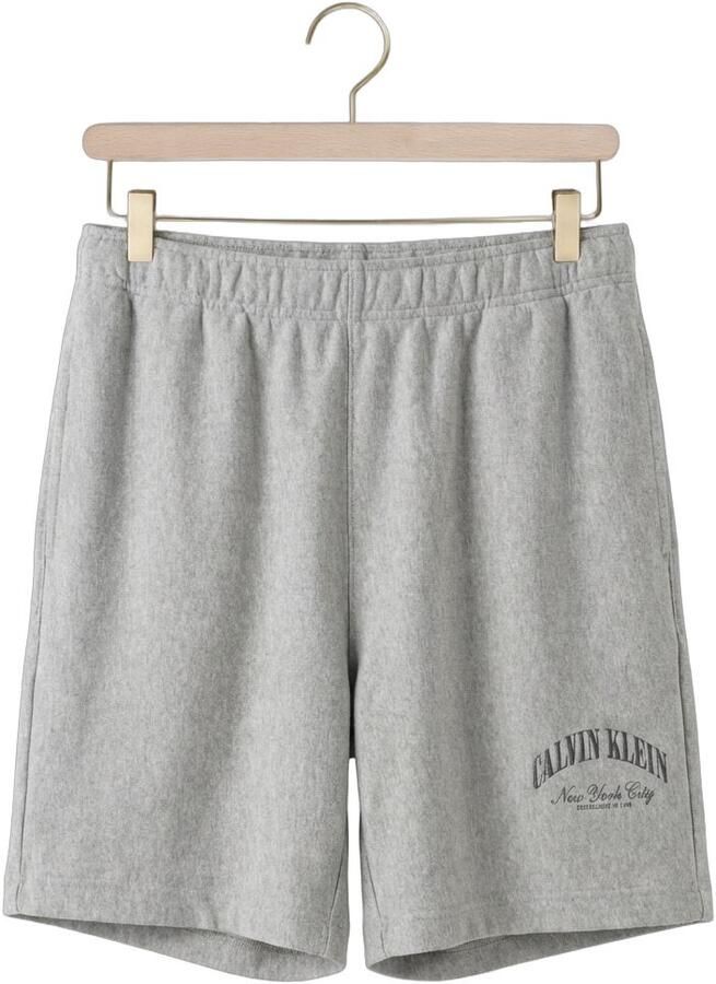 CALVIN KLEIN Heren Broeken Premium Terry Calvin Collegiate Grijs - Foto 2