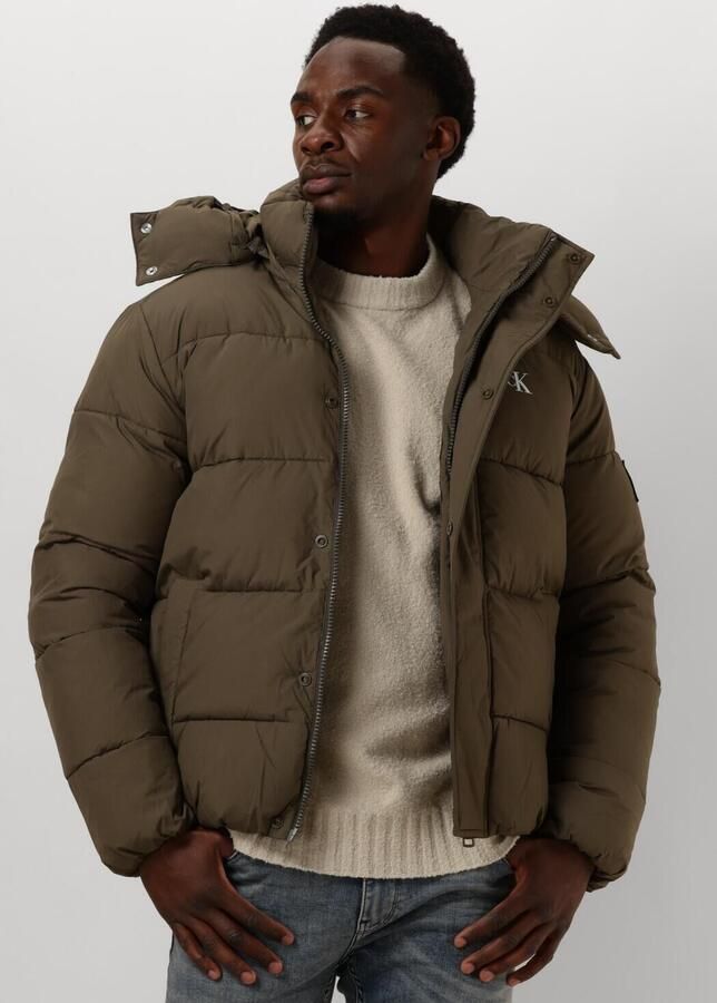 CALVIN KLEIN Heren Jassen Essentials Non Down Jacket Donkergroen - Foto 4