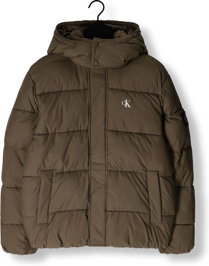CALVIN KLEIN Heren Jassen Essentials Non Down Jacket Donkergroen