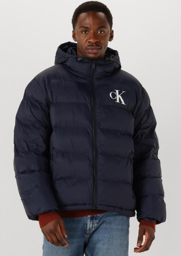 Calvin Klein Jeans Regular fit gewatteerd jack met logoprint model 'Monogram' - Foto 4