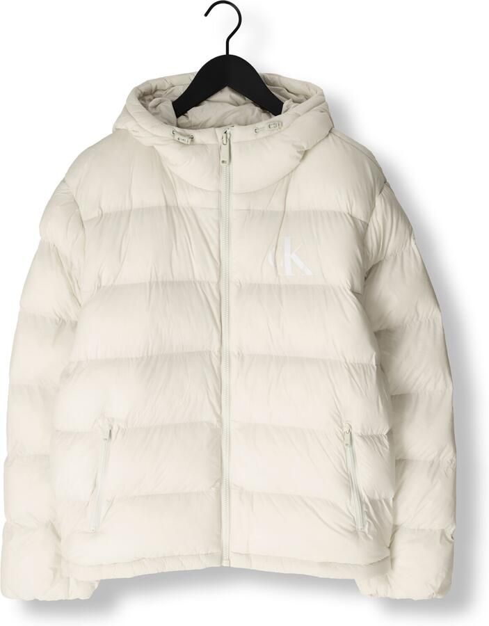 Calvin Klein Jeans Regular fit gewatteerd jack met logoprint model 'Monogram'