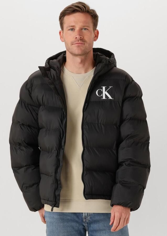 Calvin Klein Jeans Regular fit gewatteerd jack met logoprint model 'Monogram' - Foto 4