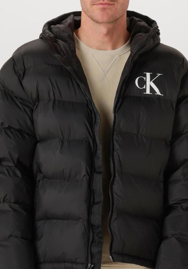 Calvin Klein Jeans Regular fit gewatteerd jack met logoprint model 'Monogram' - Foto 3