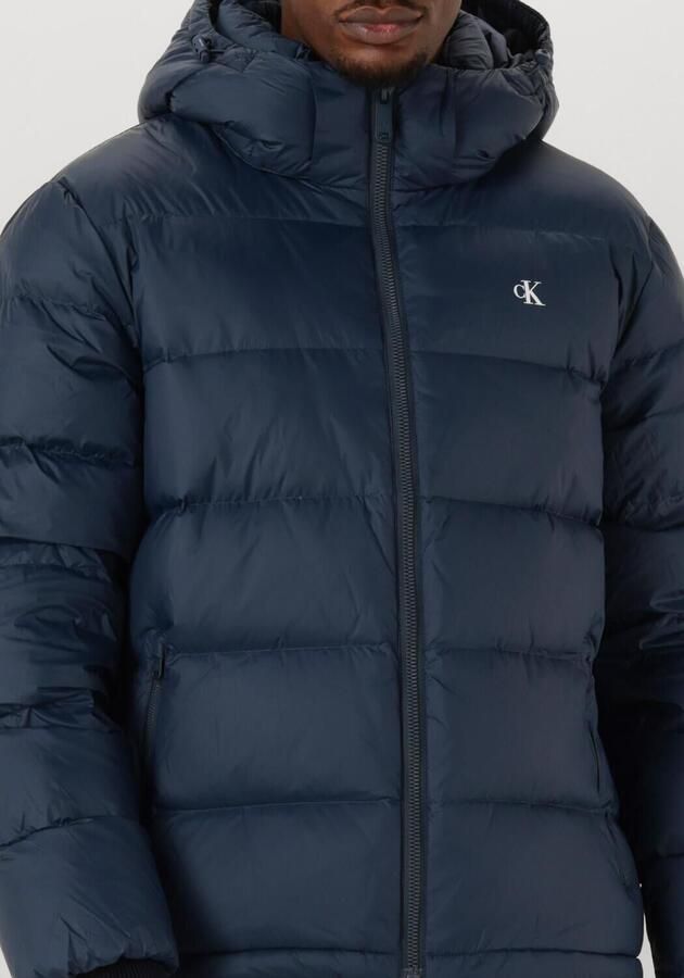 CALVIN KLEIN Heren Jassen Ls Nylon Zip Off Hood Down Purrfer Donkerblauw - Foto 3